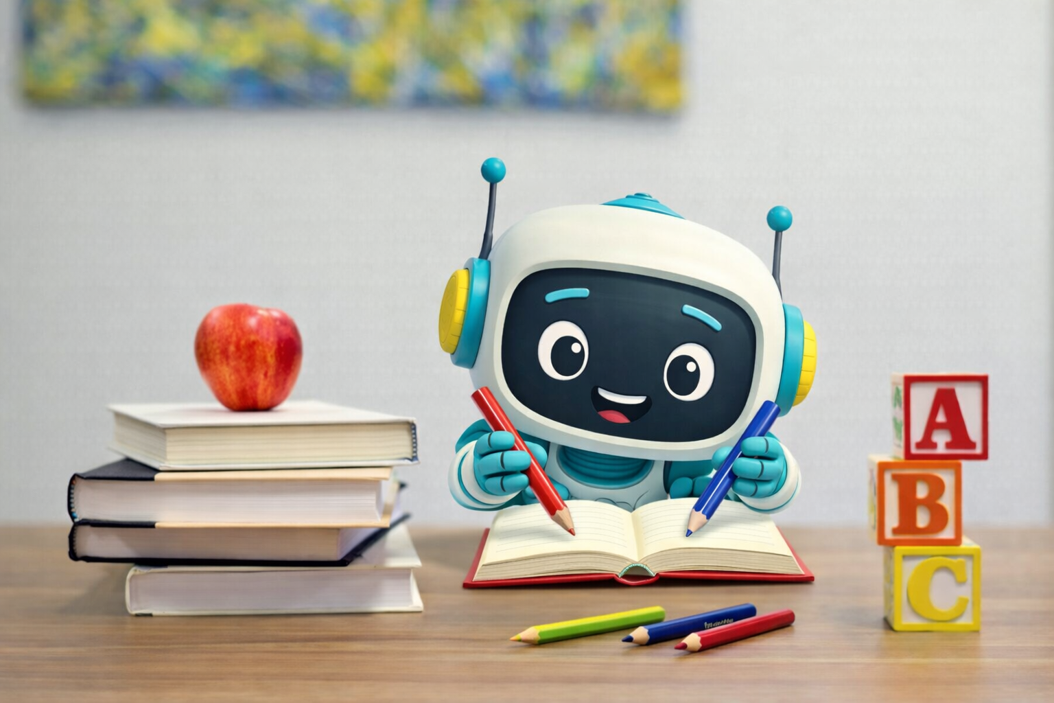 Robô educativo ilustrado